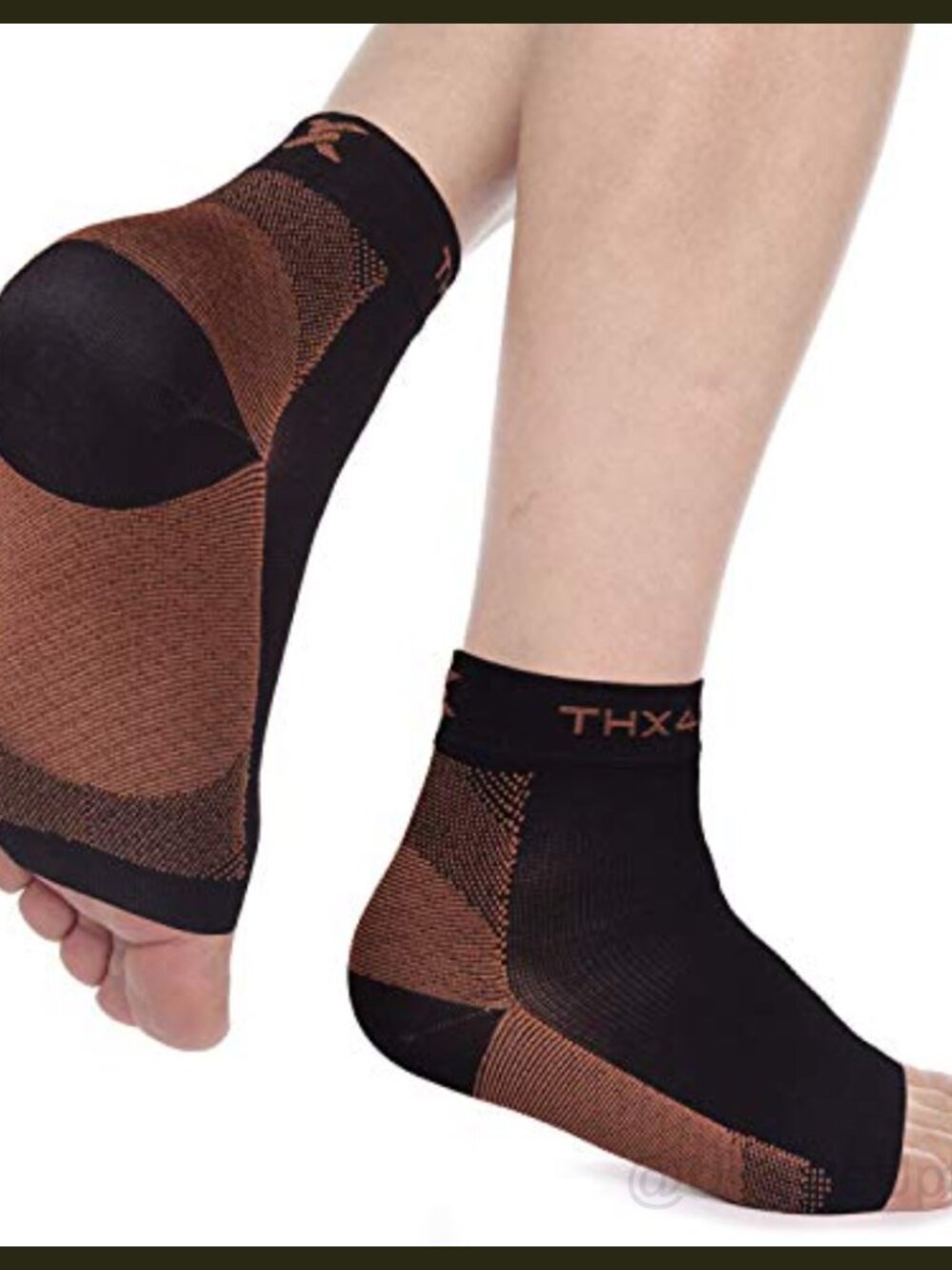 Copper Infused Plantar Fasciitis Compression Foot Sleeve Pair Arch Support